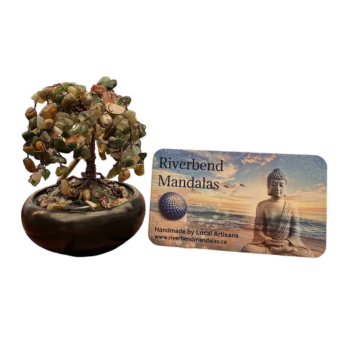 Moss Agate Crystal Tree