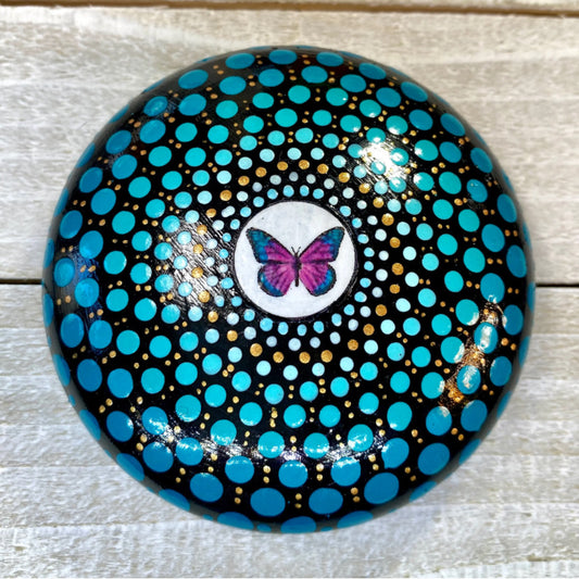 Turquoise Butterly Mandala