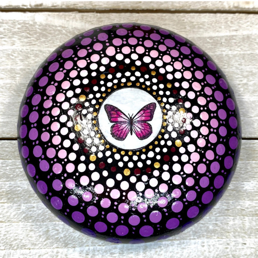 Purple Butterly Mandala