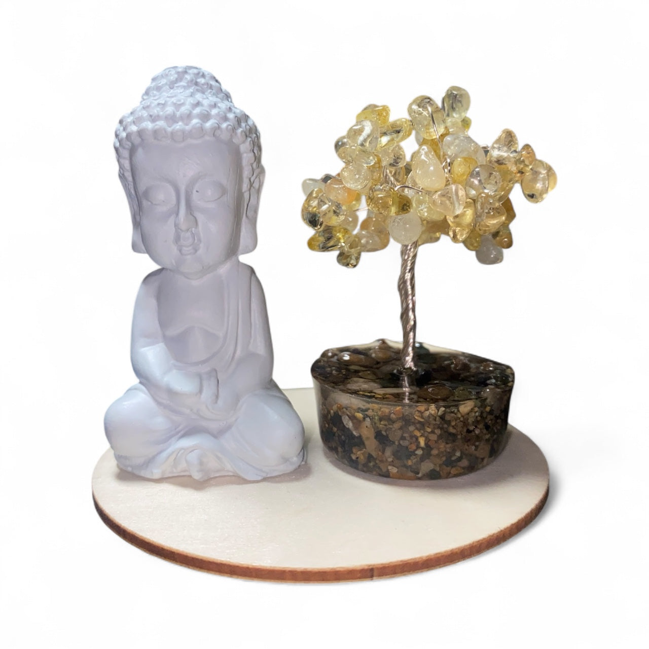 CITRINE BUDDHA SET *Success *Strength *Abundance