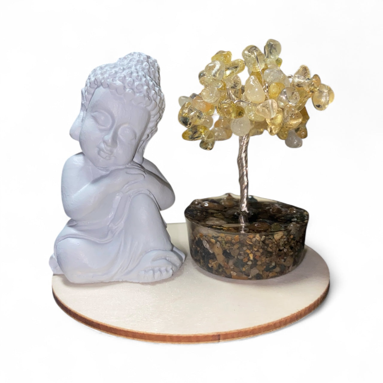 CITRINE BUDDHA SET *Success *Strength *Abundance