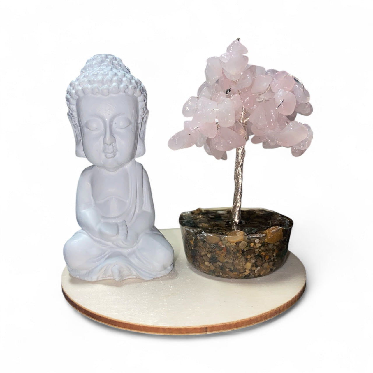 ROSE QUARTZ BUDDHA SET *Love *Forgiveness *Compassion