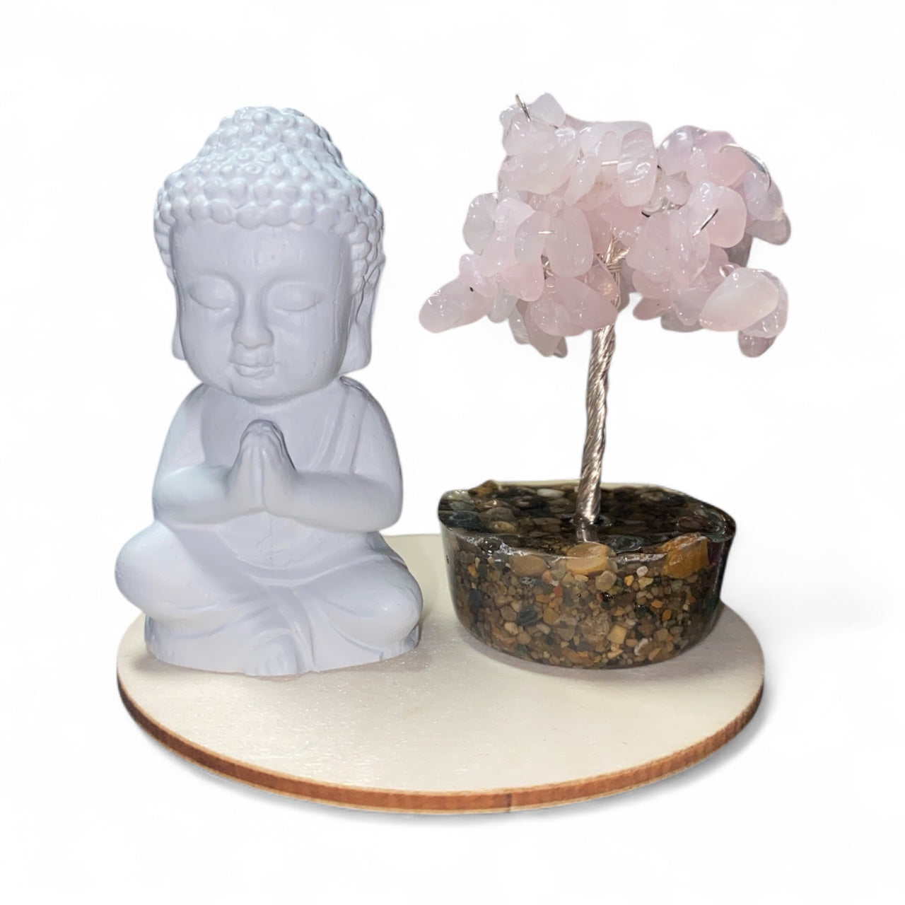 ROSE QUARTZ BUDDHA SET *Love *Forgiveness *Compassion