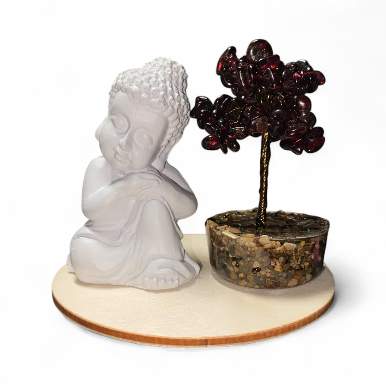 GARNET BUDDHA SET *Passion *Positivity *Success