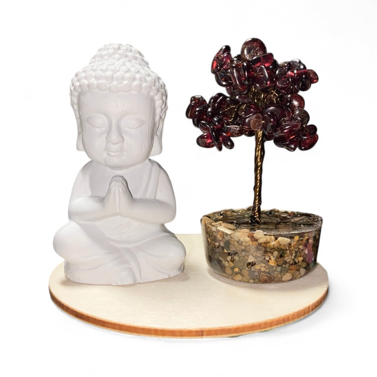 GARNET BUDDHA SET *Passion *Positivity *Success