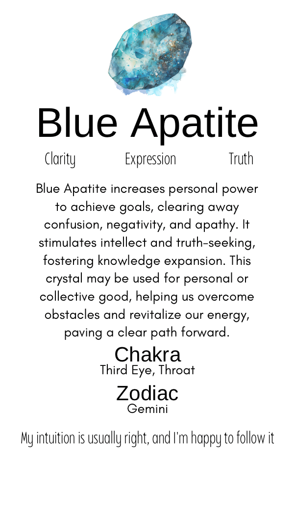 Mini Blue Apatite Tree