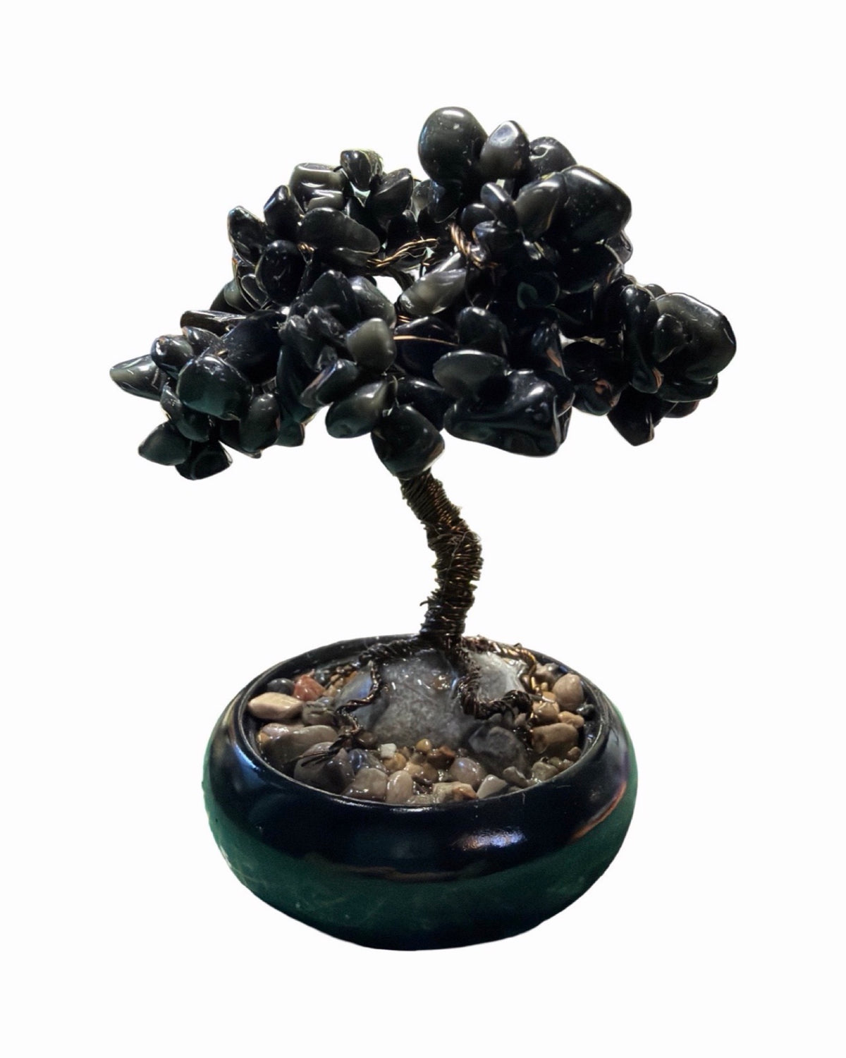 BLACK OBSIDIAN TREE •protection •manifestation •energy •transformation