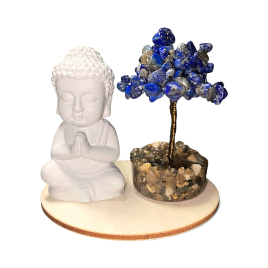 LAPIS LAZULI BUDDHA SET *Power *Wisdom *Protection