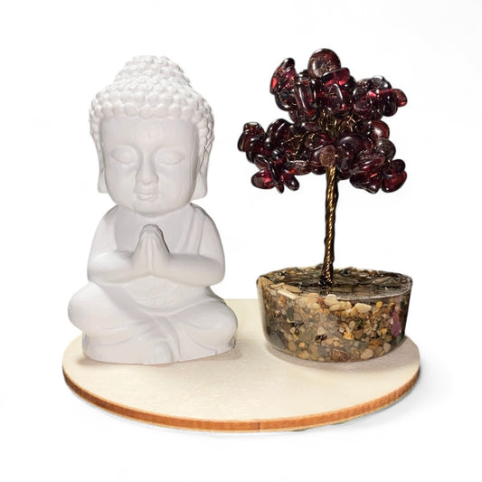 GARNET BUDDHA SET *Passion *Positivity *Success